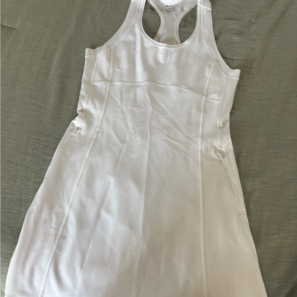 Athleta White Sleeveless Dress